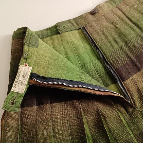 Sportrite In’n Outer Vintage Wool Pleated Midi Skirt - Picture 8 of 12